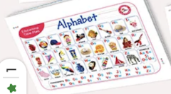 Jolly Kids Picture Learning Educational Table Mat - Alphabets Jolly Kids Picture Learning Educational Table Mat - Alphabets
